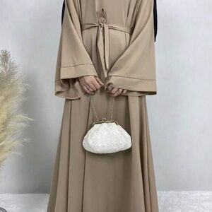 Elegant Tan Maxi Dress